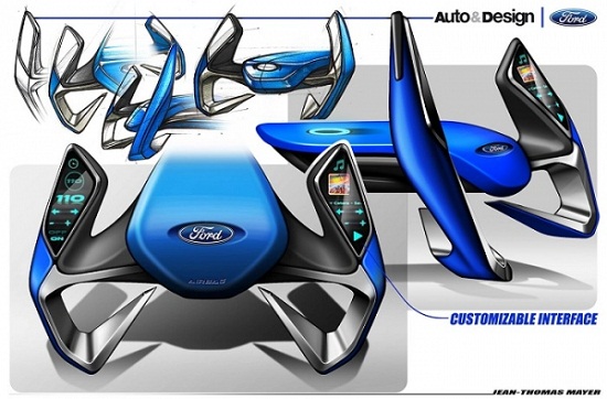 Vô lăng Ford có thể tích hợp màn hình cảm ứng